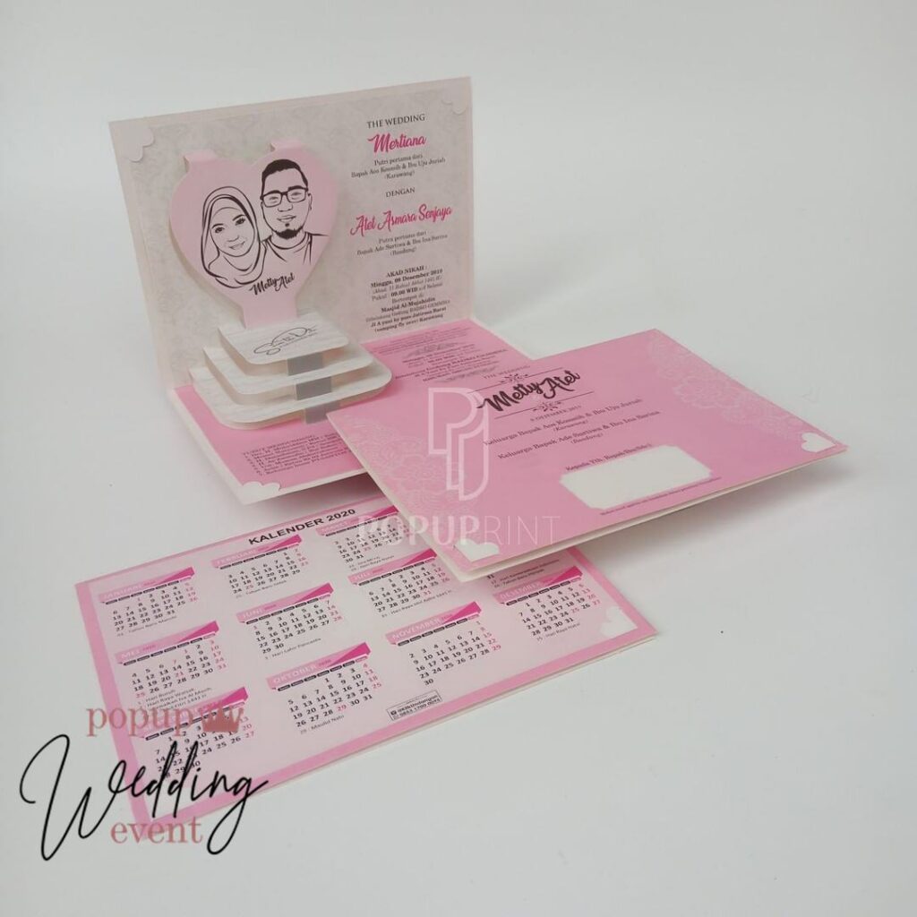 undangan pop up murah 12