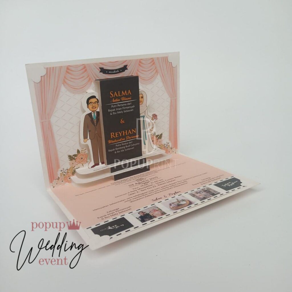 undangan pop up murah 13