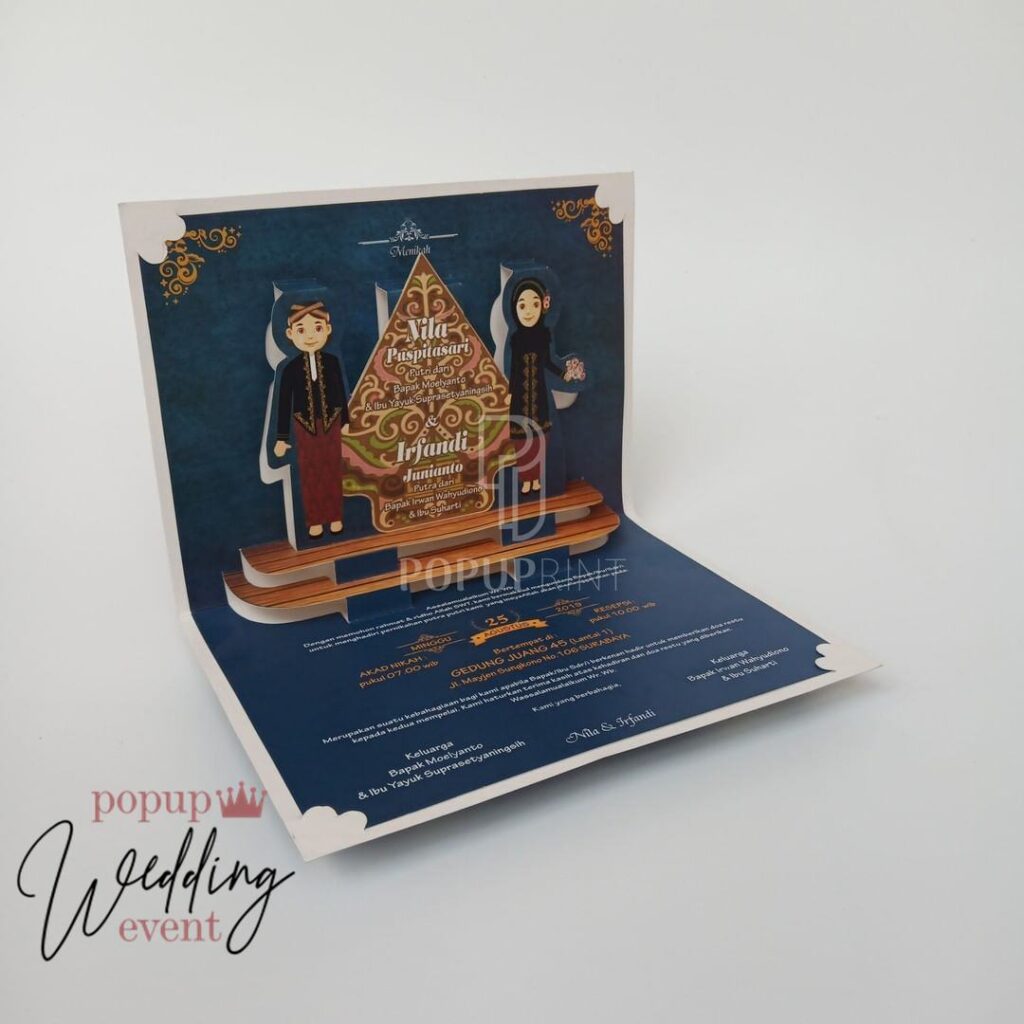undangan pop up murah 15