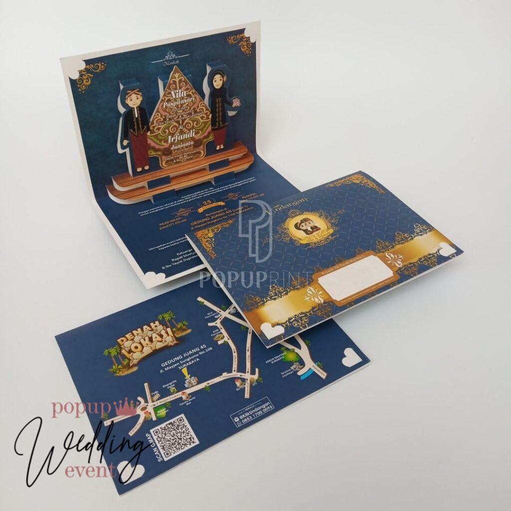 undangan pop up murah 16