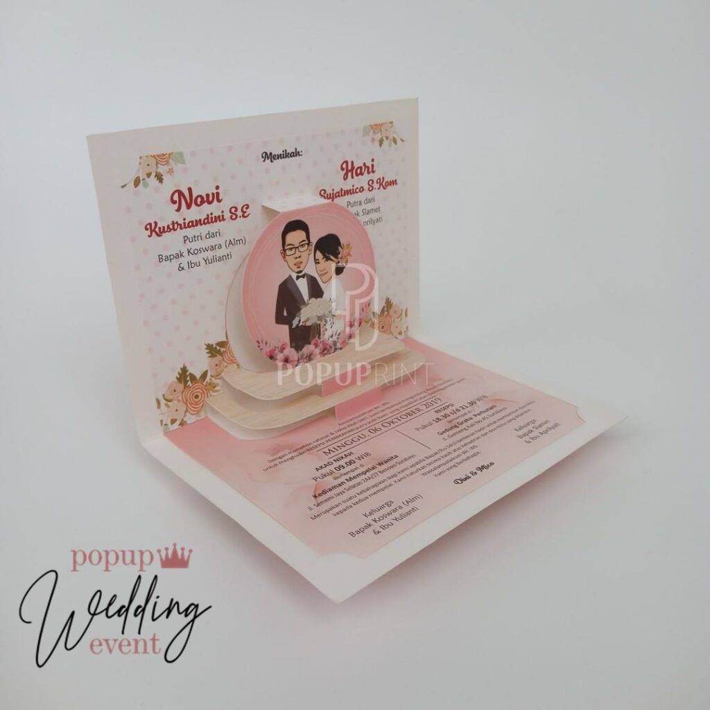 undangan pop up murah 7