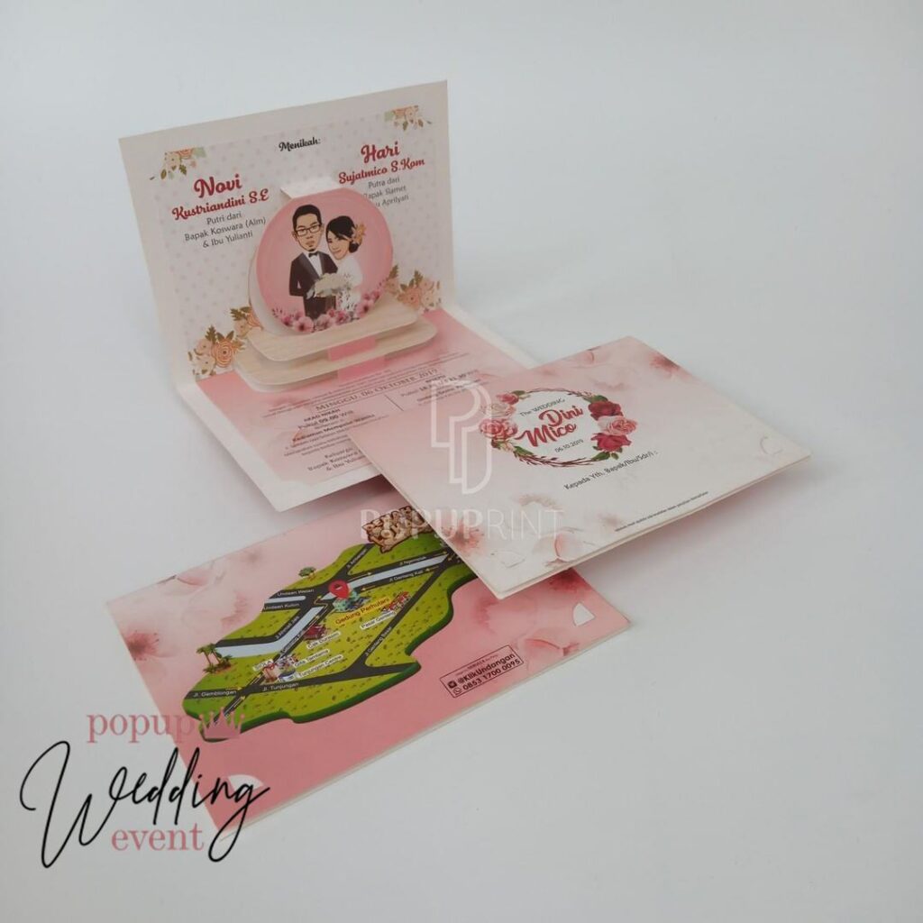 undangan pop up murah 8
